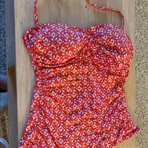 Women’s Red Patterned Swimwear - Unbranded
